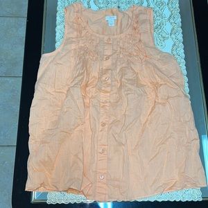 J. Crew light orange sleeveless blouse